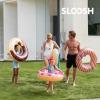 Sloosh 4 Pack Inflatable Pool Floats, Pool Tube Rings, Swim Tubes, Floaties Toys, Beach Swimming Party Toys for Kids and Adults(Donut)