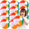 JOYIN 12-Pack 12“ Beach Balls – Bulk Classic Beachball Inflatable Swimming Pool Toys for Games Adults Kids(16-inch)