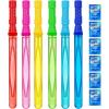 JOYIN 14.6’’ Big Bubble Wands for Kids, 1 Dozen Bubble Wand Bulk with Refill Solution for Summer Toy Party Favor, Outdoors Activity, Easter Basket Stuffers, Birthday Gift