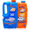 JOYIN 2 Bottles Bubbles Refill Solutions 64 oz (up to 5 Gallon), Concentrated Solution for Bubble Machine, Gun, Wand Refill Fluid Summer, Easter Toys (Red+Purple)(Orange+blue)