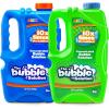 JOYIN 2 Bottles Bubbles Refill Solutions 64 oz (up to 5 Gallon), Concentrated Solution for Bubble Machine, Gun, Wand Refill Fluid Summer, Easter Toys (Red+Purple)(Blue+green)