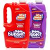 JOYIN 2 Bottles Bubbles Refill Solutions 64 oz (up to 5 Gallon), Concentrated Solution for Bubble Machine, Gun, Wand Refill Fluid Summer, Easter Toys (Red+Purple)(Red+purple)