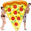 JOYIN Giant Inflatable Pizza Slice Pool Float, Fun Pool Floaties, Swim Party Toy, Summer Pool Raft (1 Pack), Extra Large with Cup Holders