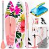 SLOOSH 10’6″ Inflatable SUP & Electric Pump Bundle – Stable Paddle Board Kit with EVA Deck, 20 PSI Fast Pump, Kayak Paddle, Lightweight Backpack