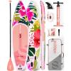 SLOOSH Inflatable Stand Up Paddle Board, 10’6″ Inflatable Paddle Boards with Premium Accessories, Non-Slip EVA Deck, Ultra-Light Carry Bag Pump, Meander SUP for Youth & Adults(Tropical Sunrise)