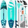SLOOSH Inflatable Stand Up Paddle Board, 10’6″ Paddle Boards with Premium Accessories, Non-Slip EVA Deck, Ultra-Light Carry Bag Pump, Ripple SUP for Youth & Adults of All Skill Levels(Misty Breeze)