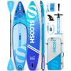 SLOOSH Inflatable Stand Up Paddle Board, 11’6″ Inflatable Paddle Boards with Premium Accessories, Non-Slip EVA Deck, Ultra-Light Carry Bag Pump, Rapids SUP for Youth & Adults(Arctic Drift)