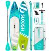 SLOOSH Inflatable Stand Up Paddle Board, 11’6″ Inflatable Paddle Boards with Premium Accessories, Non-Slip EVA Deck, Ultra-Light Carry Bag Pump, Rapids SUP for Youth & Adults(Aqua Surge)