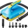 Sloosh Electric Paddle Board Pump, 20 PSI High-Pressure Dual-Stage Inflation SUP Air Pump with Auto-Off Function, 12V DC Car Connector for Inflatable Paddle Boards, Kayaks, Boats, and Air Mattresses