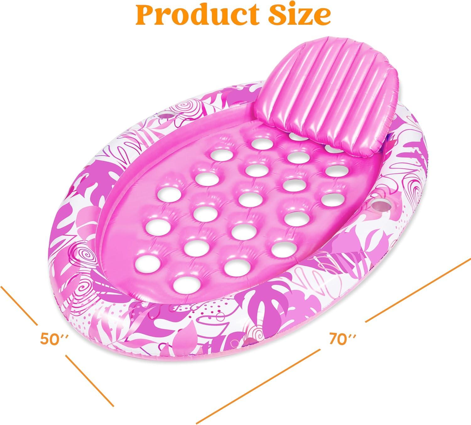 Inflatable Tanning Pool Floats Adult – Sloosh Oval Tanning Float ...