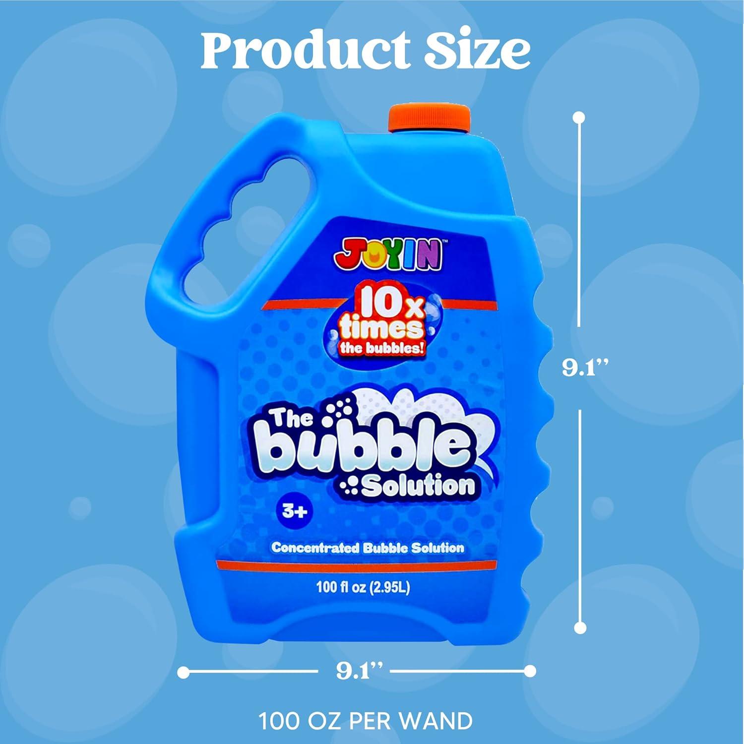 imageJOYIN 100 Oz Concentrated Bubble Solution up to 8 Gallon for Large Party in Summer Celebrations Party Favor Bubble Summer Toy Classroom Prizes Easter BlueBlue