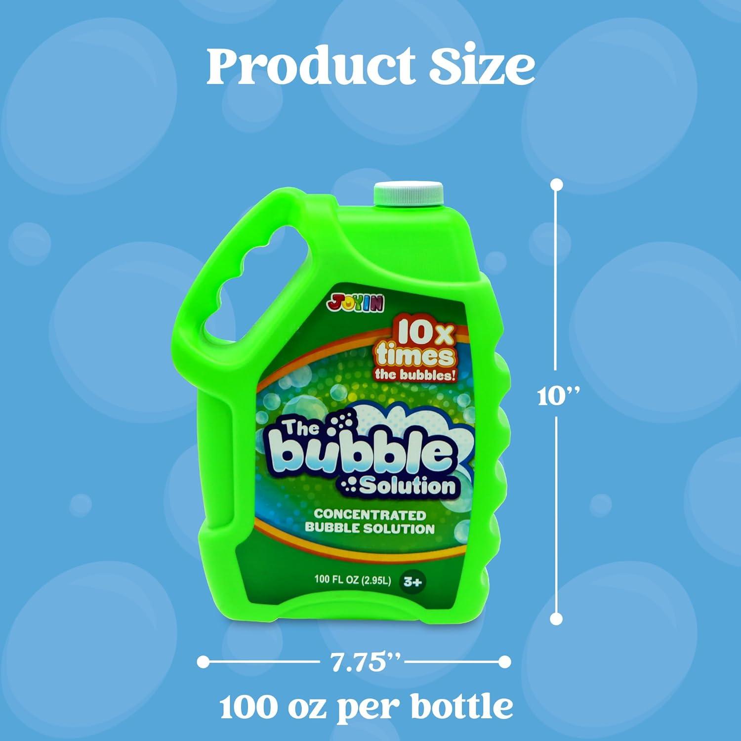 imageJOYIN 100 Oz Concentrated Bubble Solution up to 8 Gallon for Large Party in Summer Celebrations Party Favor Bubble Summer Toy Classroom Prizes Easter BlueGreen