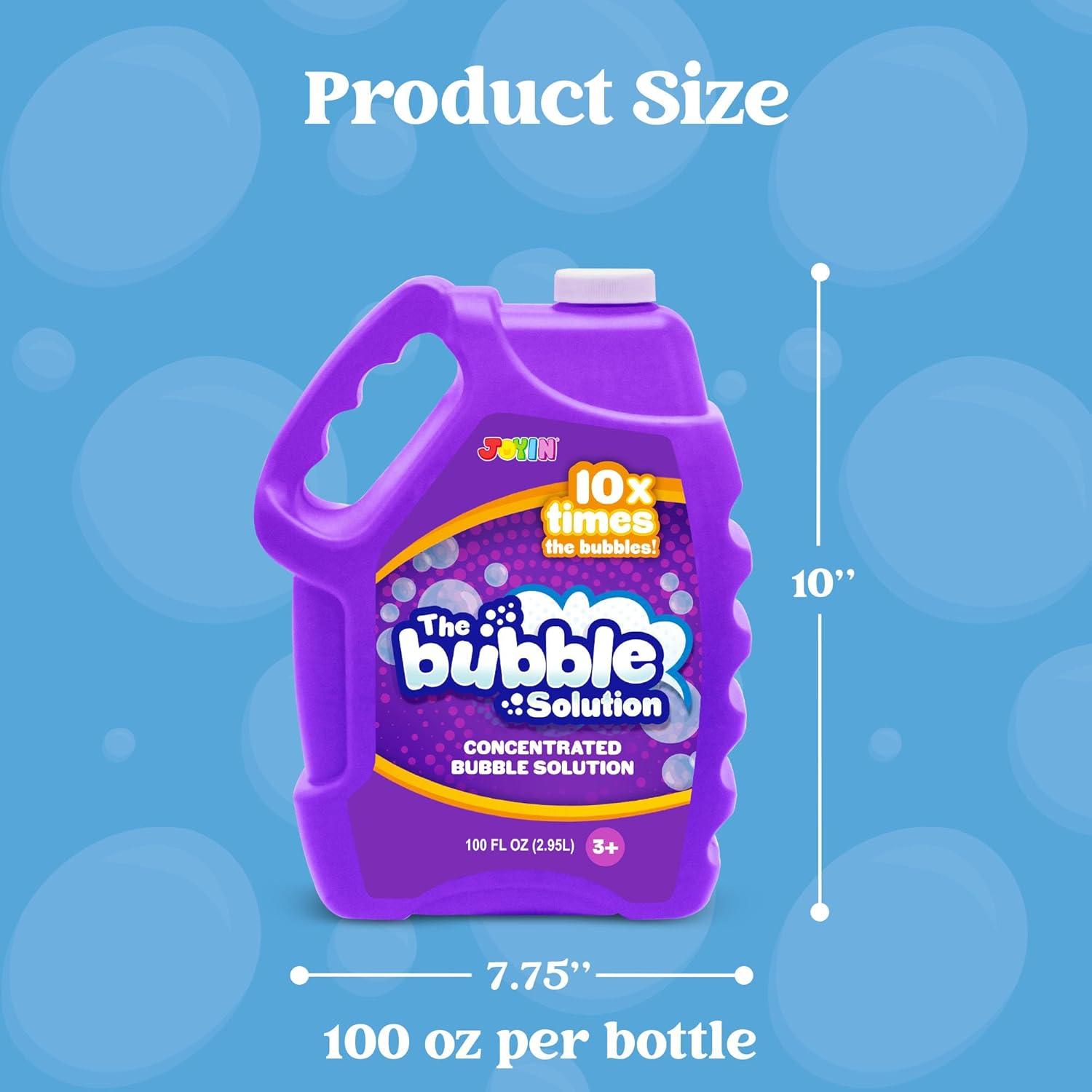 imageJOYIN 100 Oz Concentrated Bubble Solution up to 8 Gallon for Large Party in Summer Celebrations Party Favor Bubble Summer Toy Classroom Prizes Easter BluePurple