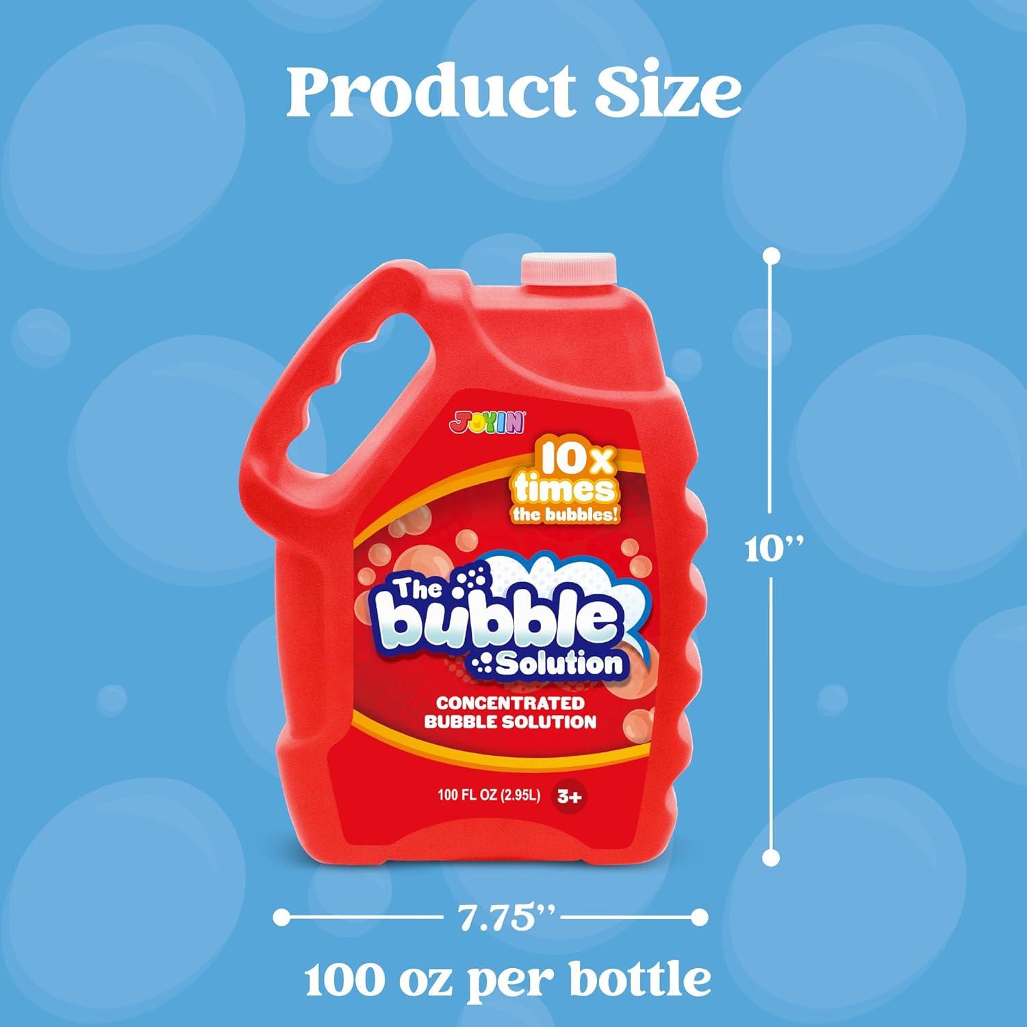 imageJOYIN 100 Oz Concentrated Bubble Solution up to 8 Gallon for Large Party in Summer Celebrations Party Favor Bubble Summer Toy Classroom Prizes Easter BlueRed