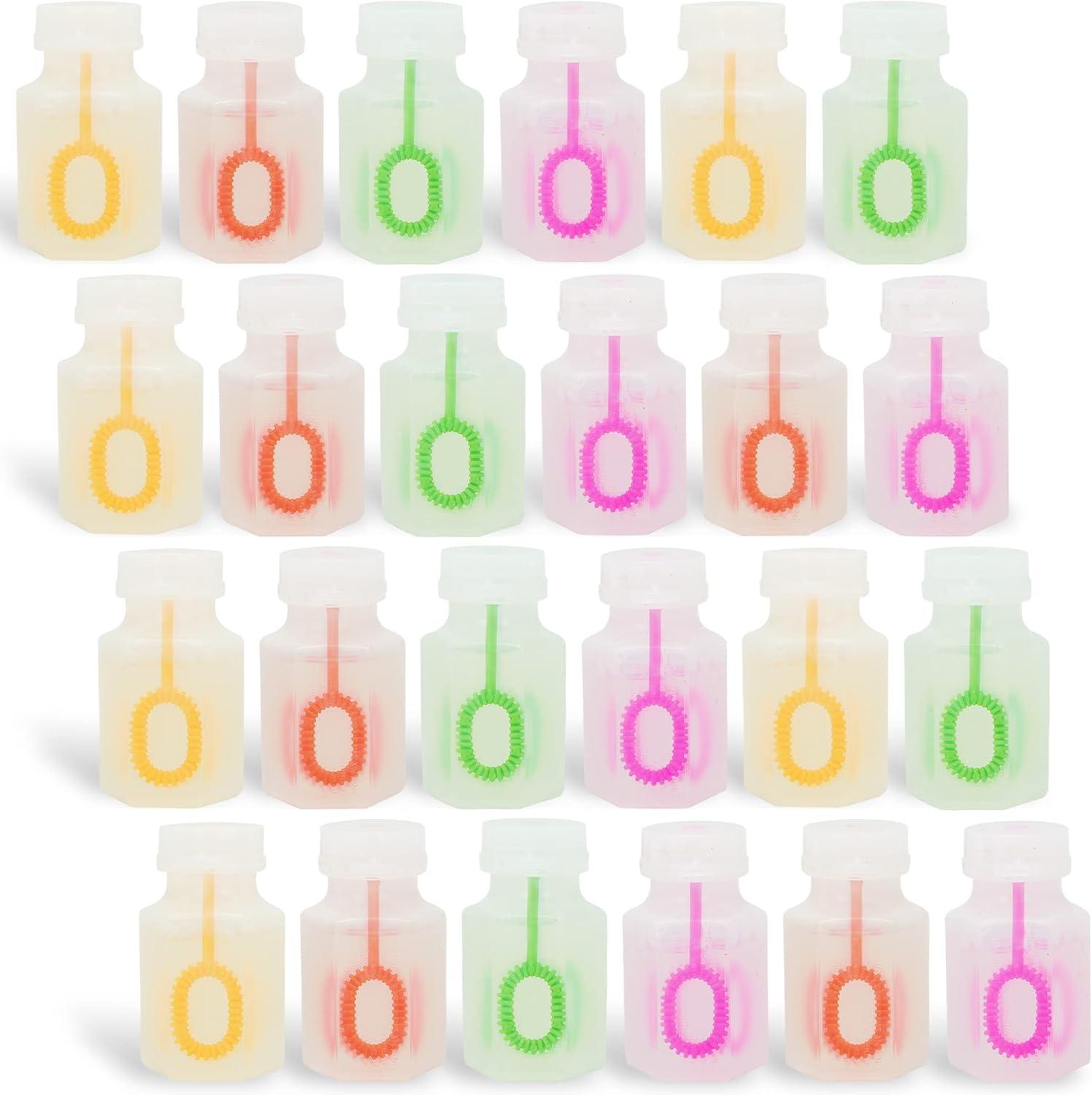 imageJOYIN 24 Pcs Mini Bubble Wands Assortment Party Favors Toys for Kids Child Summer Gifts Bubbles Fun ToysWedding Bath TimeSummer Outdoor Gifts for Girls BoysTransparent