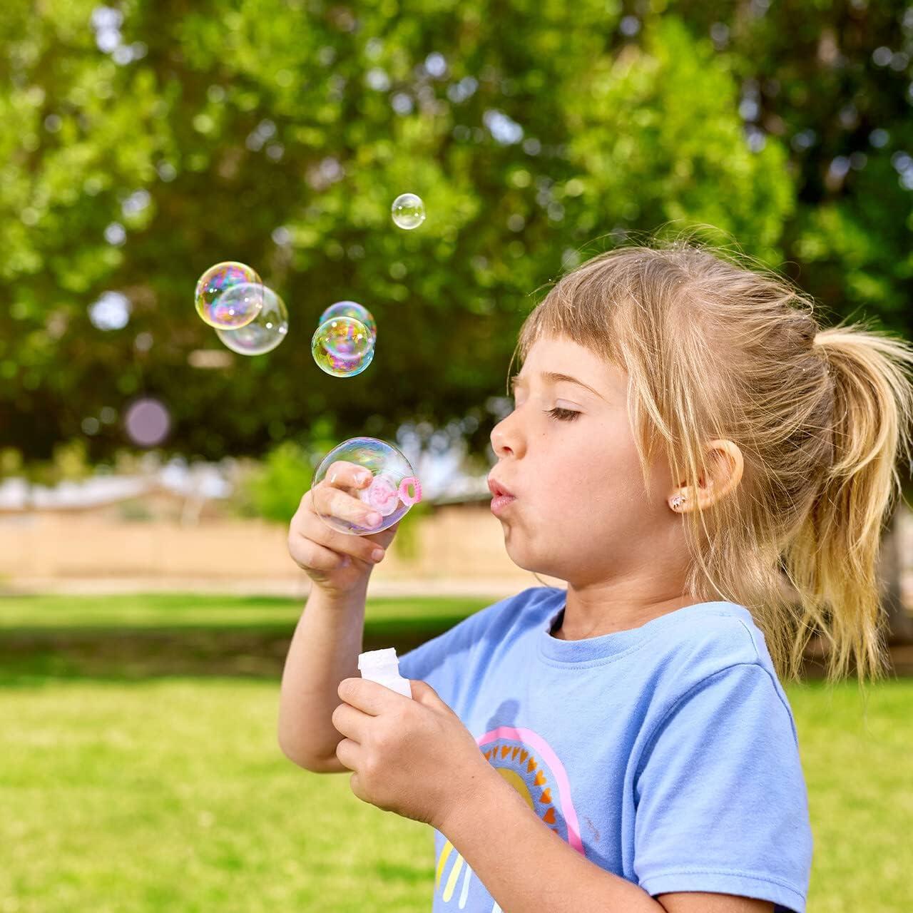 imageJOYIN 24 Pcs Mini Bubble Wands Assortment Party Favors Toys for Kids Child Summer Gifts Bubbles Fun ToysWedding Bath TimeSummer Outdoor Gifts for Girls BoysTransparent