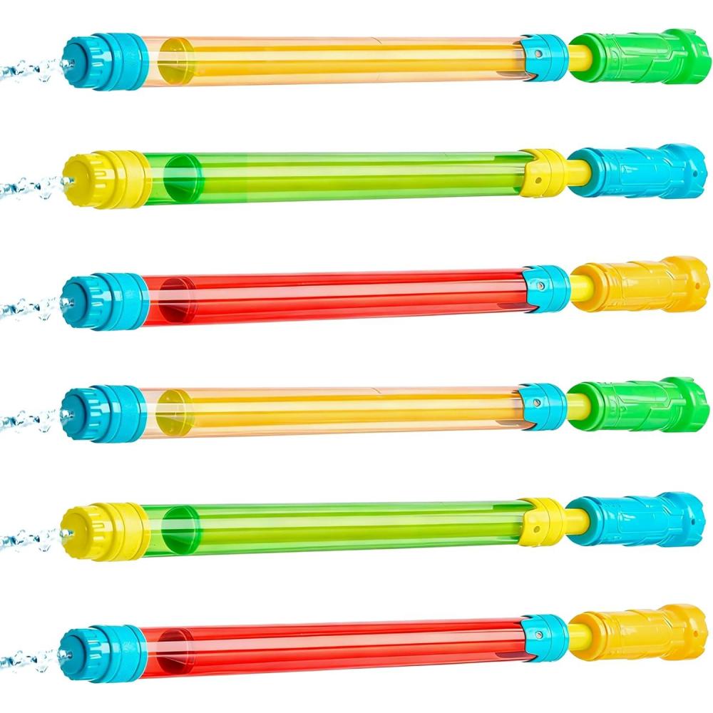 imageJOYIN 6 Pack Super Blaster Squirt Guns 165 Summer Water Guns Swimming Pool Toys Beach Sand Water Fight Toys Party Favor
