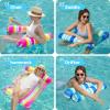 2 Pack Inflatable Pool Float Hammock, Multi Purpose Swimming Raft, Water Lounges, Pool Accessories (Saddle, Lounge Chair, Hammock, Drifter), Beach, Outdoor