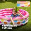 3 Pack 45″ X 10″ Inflatable Kiddie Pools, Watermelon & Pineapple & Cupcake Swimming Pool for Kids Seasonal Merriment, Indoor&Outdoor Water Pool Baby Swimming Pool Pit Ball Pool