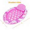 Inflatable Tanning Pool Floats Adult – Sloosh Oval Tanning Float Lounger for Adults Raft, Sunbathing Lounge Cool Water Party Toys Lake Beach Swimming Pool Sun Tan Tube with Backrest Cup Holders (Blue)(Pink)