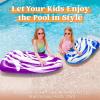 JOYIN 2 Pack Inflatable Body Boards for Water Slides, Swimming Pool Floating Learn to Swim, Summer Water Fun Toy for Kids(Blue  Purple)