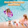 JOYIN 2 Pack Inflatable Body Boards for Water Slides, Swimming Pool Floating Learn to Swim, Summer Water Fun Toy for Kids(Blue  Purple)