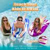 JOYIN 2 Pack Inflatable Body Boards for Water Slides, Swimming Pool Floating Learn to Swim, Summer Water Fun Toy for Kids(Blue  Purple)