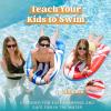 JOYIN 2 Pack Inflatable Body Boards for Water Slides, Swimming Pool Floating Learn to Swim, Summer Water Fun Toy for Kids(Red  Blue)