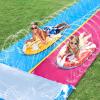 JOYIN 2 Pack Inflatable Body Boards for Water Slides, Swimming Pool Floating Learn to Swim, Summer Water Fun Toy for Kids(Red Yellow)