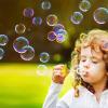 JOYIN 24 Pcs Mini Bubble Wands Assortment Party Favors Toys for Kids Child, Summer Gifts Bubbles Fun Toys,Wedding, Bath Time,Summer Outdoor Gifts for Girls Boys(Solid Color)