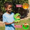 JOYIN Dinosaur Bubble Machine, Bubble Machine Gun Blower with Solutions for Kids, Summer Outdoor Indoor Toy, Dinosaur Party Favor, Kids Birthday Gift (Green)(Green)