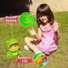JOYIN Dinosaur Bubble Machine, Bubble Machine Gun Blower with Solutions for Kids, Summer Outdoor Indoor Toy, Dinosaur Party Favor, Kids Birthday Gift (Green)(Green)