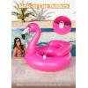 JOYIN Inflatable Flamingo Tube, Pool Float, Fun Beach Floaties, Swim Party Toys, Summer Pool Raft Lounge for Adults & Kids, with 2 Cup Holders and Head Rest