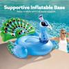 JOYIN Inflatable Peacock Pool Float – Giant Peacock Fun Beach Floaties, Pool Party Decorations Adult Size Inflatable Animal Summer Swim Pool Raft Lounge for Adults(Blue Peacock)
