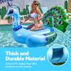 JOYIN Inflatable Peacock Pool Float – Giant Peacock Fun Beach Floaties, Pool Party Decorations Adult Size Inflatable Animal Summer Swim Pool Raft Lounge for Adults(Blue Peacock)