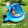 JOYIN Inflatable Shade Kiddie Pool,Whale Baby Pool Tent, Infant Swimming Pool for Kids （54″ x 56″ x 28″）,Blow Up Toddler Pool for Swim Party Toys Summer Water Beach Fun