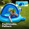 JOYIN Inflatable Shade Kiddie Pool,Whale Baby Pool Tent, Infant Swimming Pool for Kids （54″ x 56″ x 28″）,Blow Up Toddler Pool for Swim Party Toys Summer Water Beach Fun