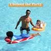 SLOOSH 2 Pack Inflatable Body Boards for Water Slides, Surfing Board Pool Floats, Swimming Pool Floating Boards Learn to Swim, Summer Water Fun Toy for Kids and Toddlers (Red and Orange)