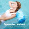 SLOOSH 2 Packs Hammock Pool Floats Adults, 4-in-1 Multi-Purpose Inflatable Pool Floats PVC Water Hammock Lounge Floaties(Tropical Leaves-Blue Green)