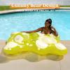 SLOOSH 60″ Inflatable Gummy Bear Pool Floats – Fun Floaties Swimming Pool Float Toys Party Decorations, Beach Vacation Essentials Lounge Water Raft Cute Birthday Party Decor