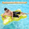 SLOOSH 60″ Inflatable Gummy Bear Pool Floats – Fun Floaties Swimming Pool Float Toys Party Decorations, Beach Vacation Essentials Lounge Water Raft Cute Birthday Party Decor