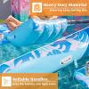SLOOSH Inflatable Pool Floats Adult – Extreme Comfort Pool Lounge Chair with Detachable Cup Holder, Heavy Duty Lounger Floating Recliner Blow Up Floaties Water Floaty Lake Beach Tanning Float(Blue)