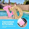 SLOOSH Inflatable Pool Floats Adult,2 Pack Pool Chairs with Cup Holders,Blow up Floats Chair,Hammock Noodle Mat for Relaxing Summer Water Fun Swimming Party Beach(Pure Pink Champagne)