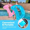 SLOOSH Inflatable Pool Floats Adult,2 Pack Pool Chairs with Cup Holders,Blow up Floats Chair,Hammock Noodle Mat for Relaxing Summer Water Fun Swimming Party Beach(Pure Blue Pink)