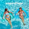 SLOOSH Inflatable Pool Floats Adult,2 Pack Pool Chairs with Cup Holders,Blow up Floats Chair,Hammock Noodle Mat for Relaxing Summer Water Fun Swimming Party Beach(Pure Blue Green)