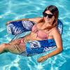 SLOOSH Inflatable Pool Floats Adult,Lounge Chair Adult with Plant Pattern,Floating Water Hammock,Blow up Pool Noodles Rafts for Relaxing Swimming Party Summer Water Beach Lake Fun(Blue)
