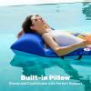 SLOOSH Inflatable Pool Floats Raft – XL Fabric Covered Pool Mat Lounger Floaties for Adults, Ultra Comfort Inflatable Water Float with Headrest for Beach Lake Swimming Pool Floating 68″X34″ (Pink)(Blue)