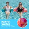 SLOOSH Inflatable Pool Noodle Chair, 3 Packs Pool Floats Noodle Sling Floatie, Swimming Party Floating Chair for Adult Party Summer Water Fun(Leaf)