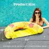 SLOOSH Inflatable Pool Noodle Chair, 3 Packs Pool Floats Noodle Sling Floatie, Swimming Party Floating Chair for Adult Party Summer Water Fun(Leaf and flower)