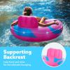 SLOOSH Inflatable River Tubes Float – Heavy Duty Pool Tube Floats for Adults Floating(Pink)